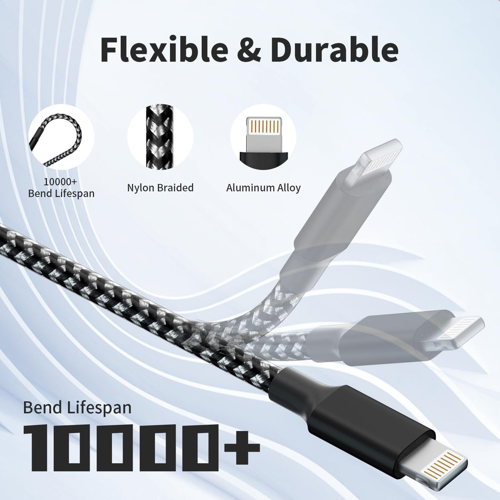 Travel Essentials Multi Charging Cable, 3 in 1 Universal Phone Charger Cord