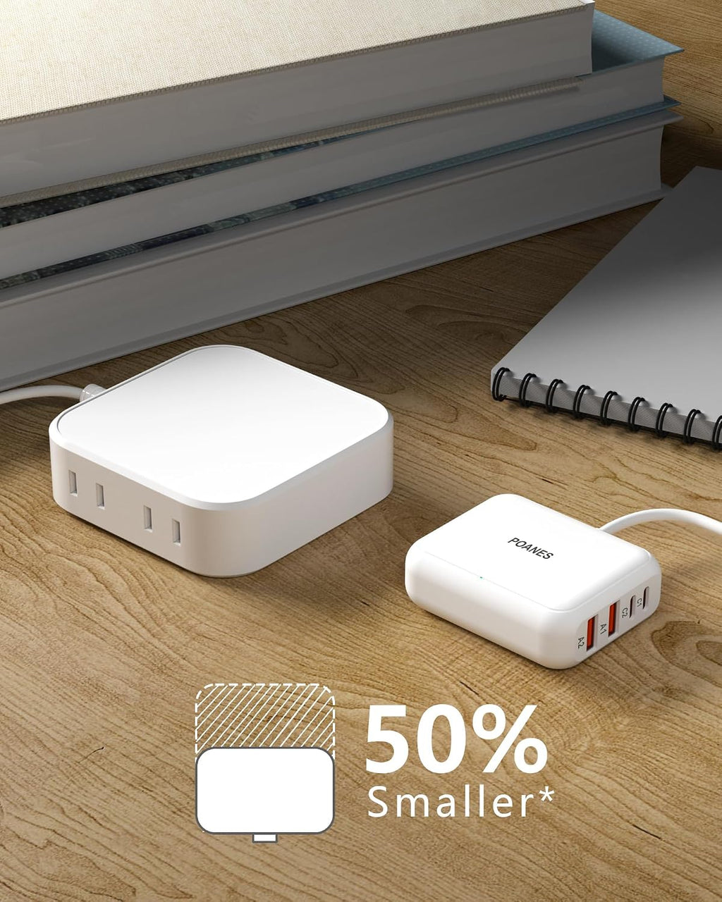 8-Port Travel USB Charger Station, Multi-Port USB C Charger