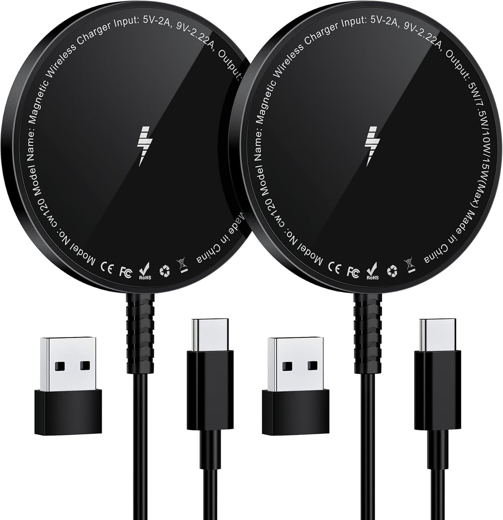 Magnetic Wireless Charger for iPhone, 15W Fast Charging Pad