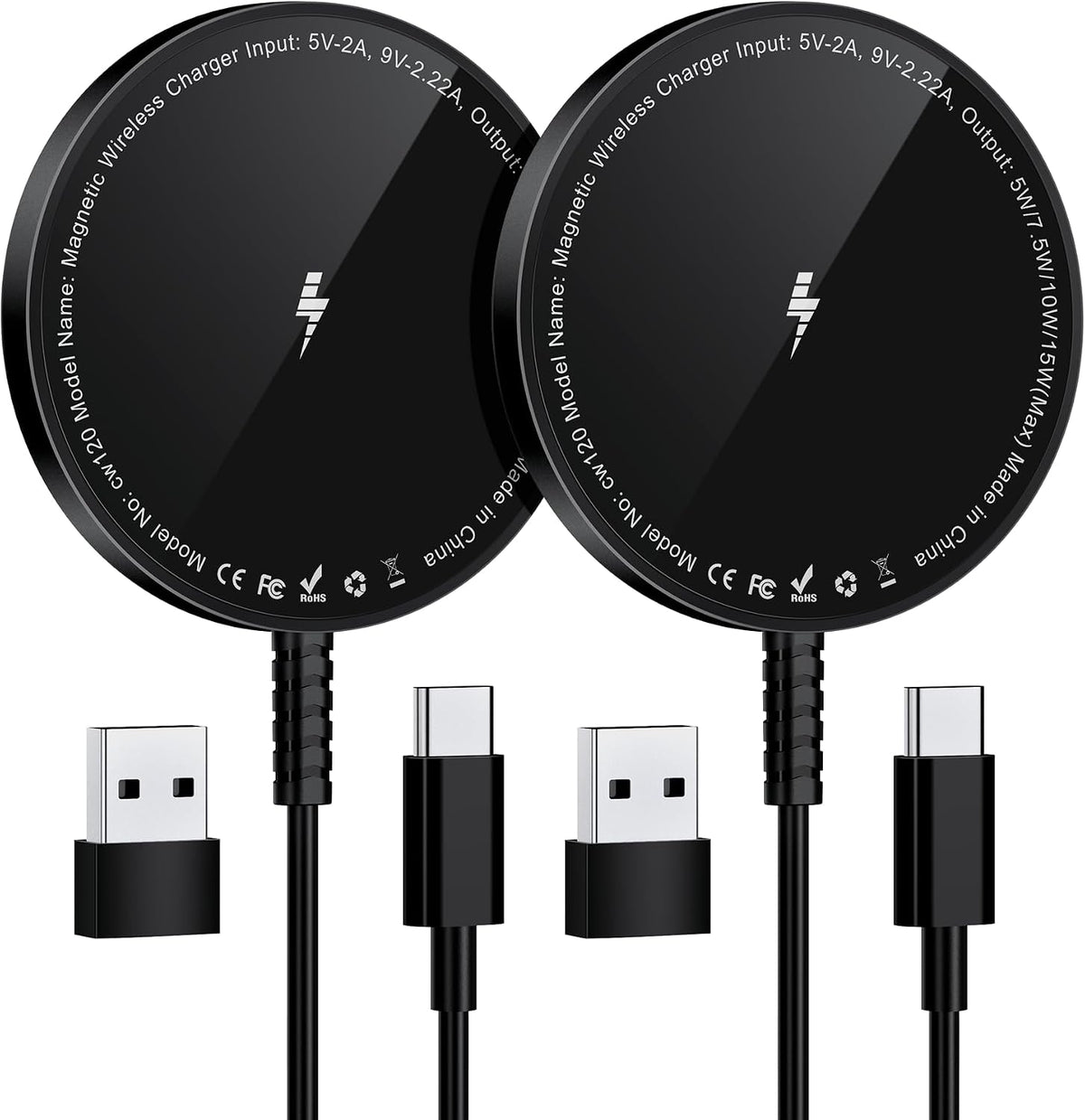 Magnetic Wireless Charger for iPhone, 15W Fast Charging Pad