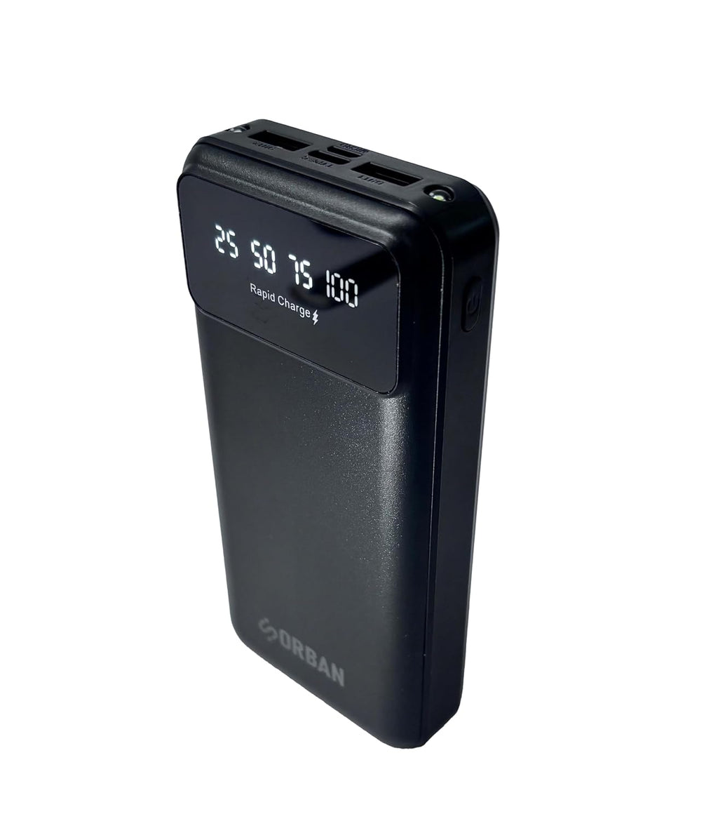 Orban 20000mAh High-Capacity Power Bank with Fast Charging USB & Type-C PD/QC Support