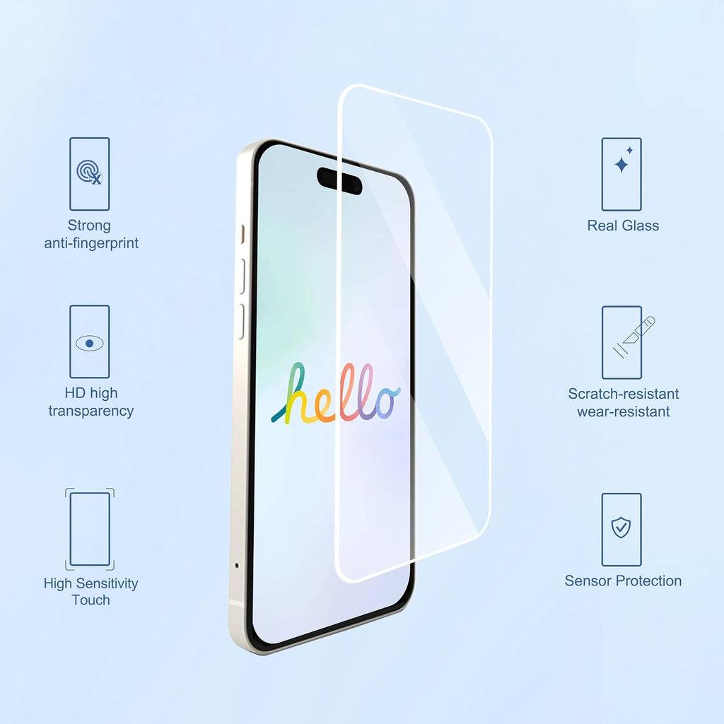 Ailun 3 Pack Screen Protector for iPhone 18 Pro Max/iPhone 17 Pro Max, 6.9 Inch Tempered Glass