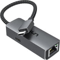uni USB C to Ethernet Adapter 1Gbps with 100W PD Charging Port