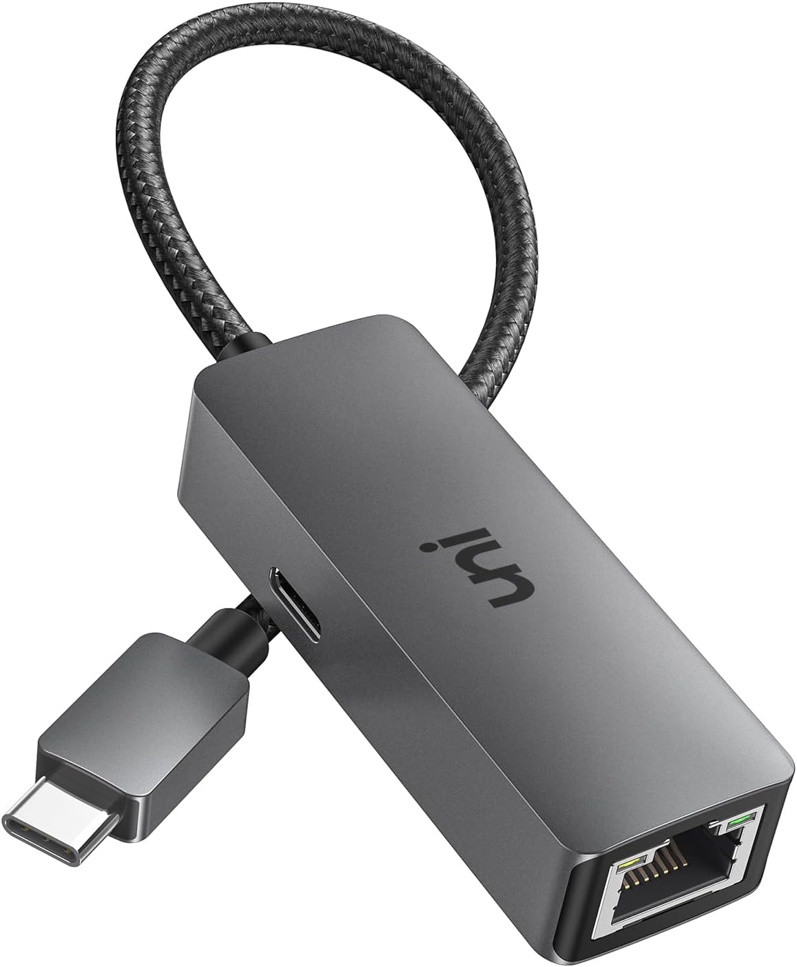 uni USB C to Ethernet Adapter 1Gbps with 100W PD Charging Port