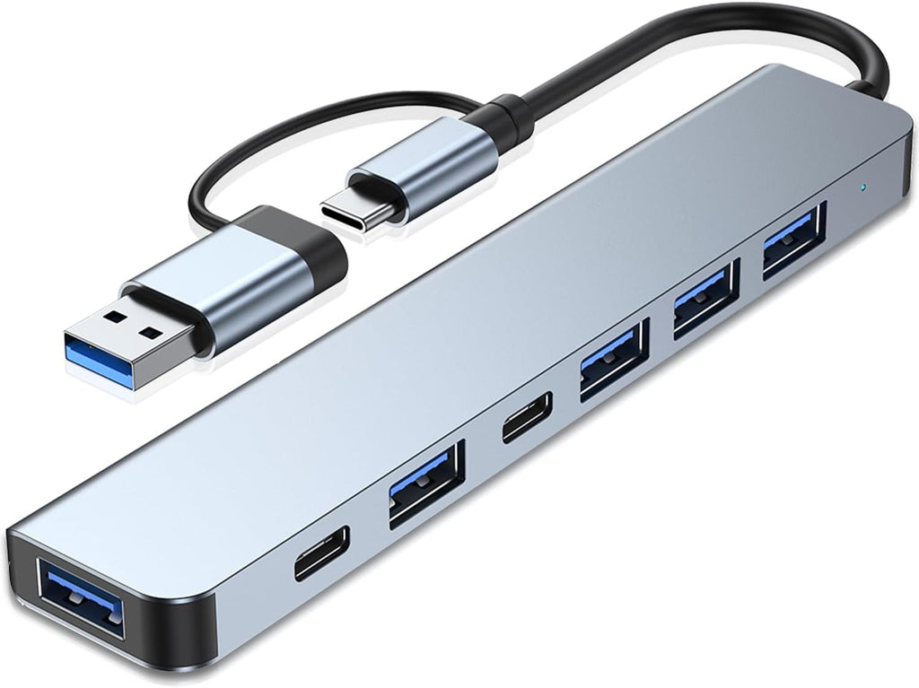 VIENON USB Hub 7-in-1, Aluminum USB C Multiport Adapter