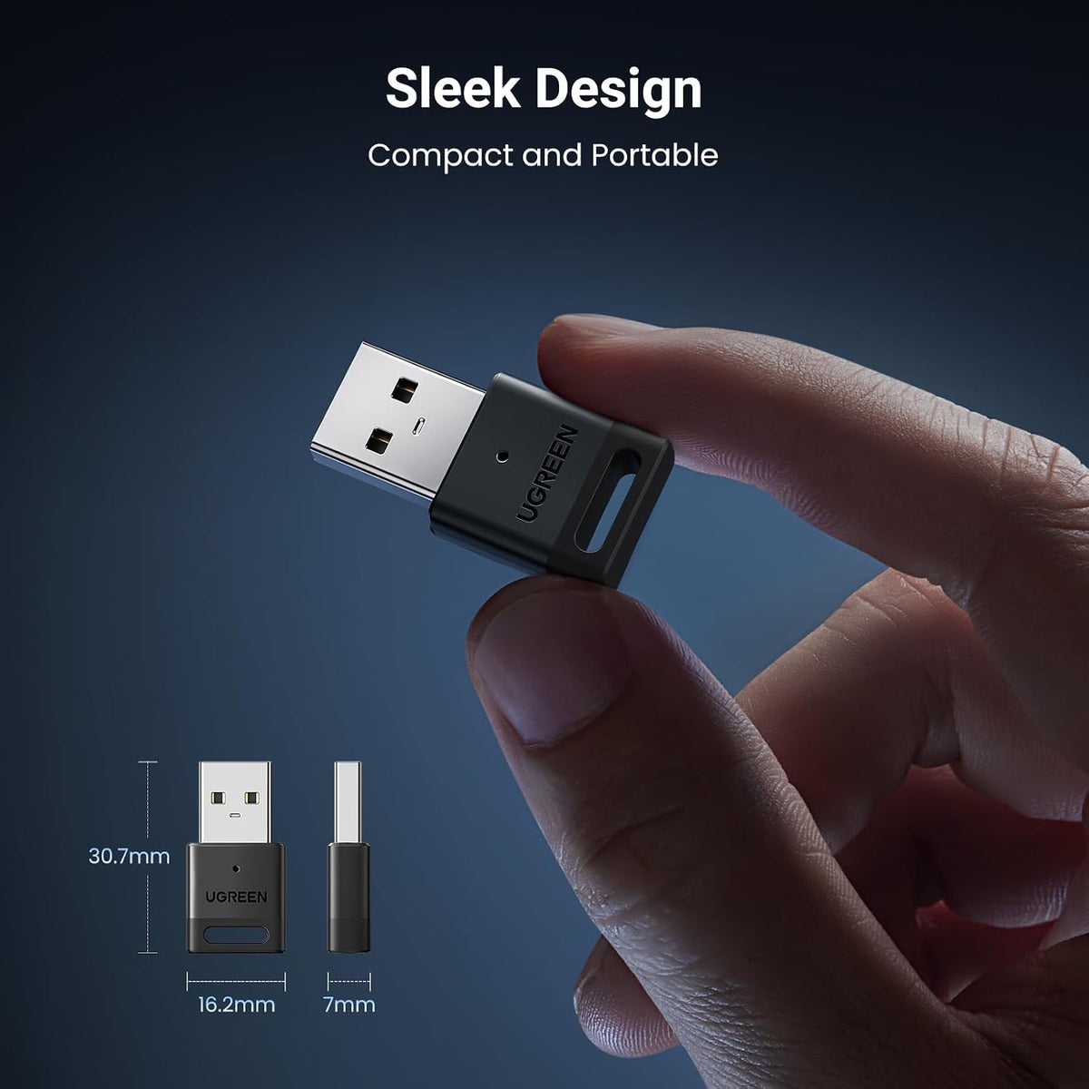 UGREEN USB Bluetooth 5.3 Adapter for PC